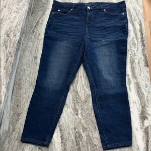 Tahari Skinny Blue Jeans Size 18W